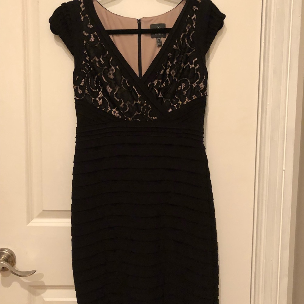 Adrianna Papell black cocktail dress